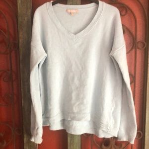 Baby blue v neck sweater
